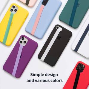 Androidスマホ対応 伸縮ストラップ付き スマホケース