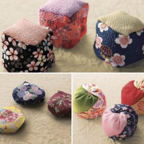 残りわずか【3種まとめて】彩りちりめんのお手玉 ハンドメイド 手作り 手芸キット 手縫い 日本製 清原 昔遊び ちりめん 日本伝統
