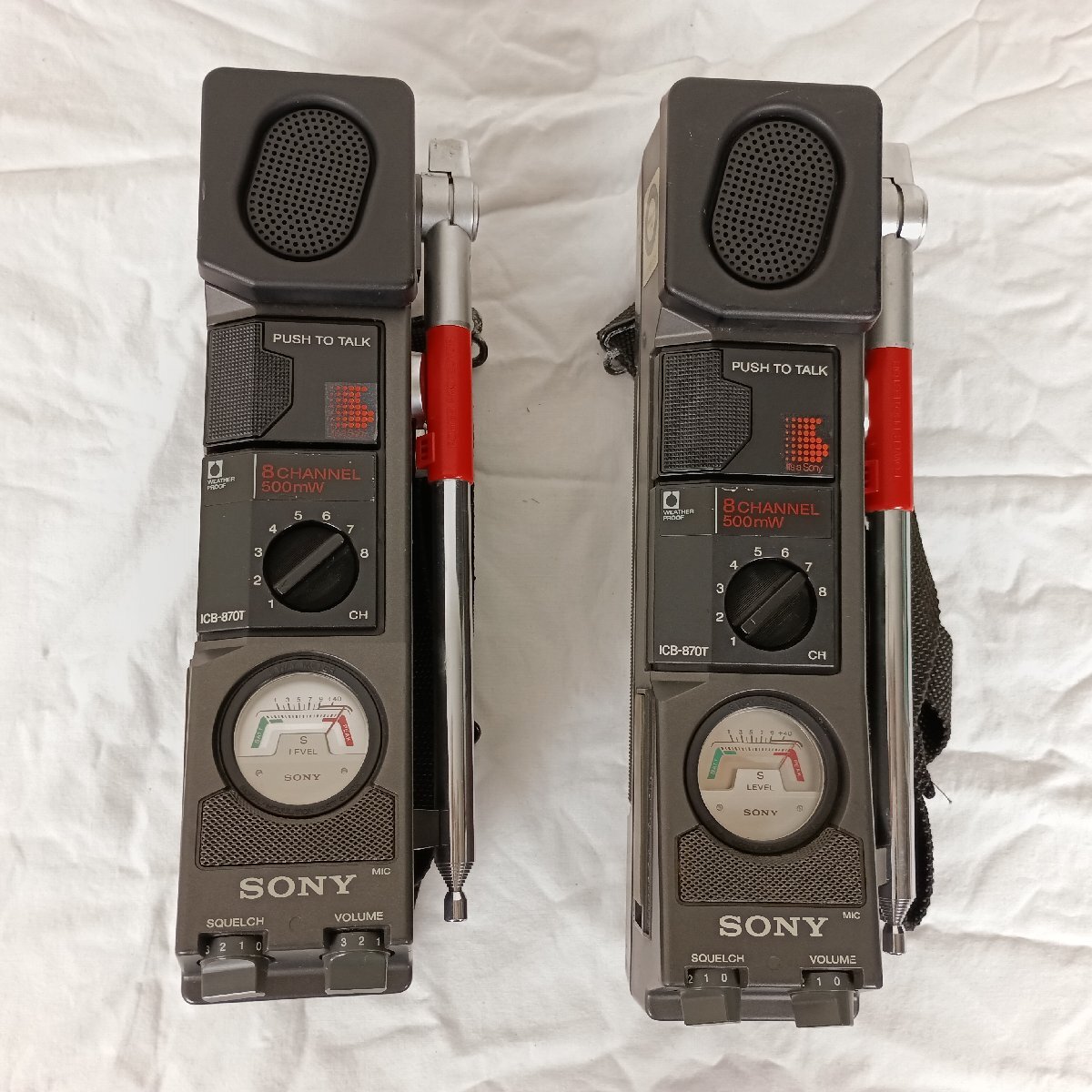動作確認　市民ラジオ　SONY ICB-870T　2台　CB無線　トランシーバー 動作確認 市民ラジオ SONY ICB-870T 2台 CB無線 トランシーバー 動作
