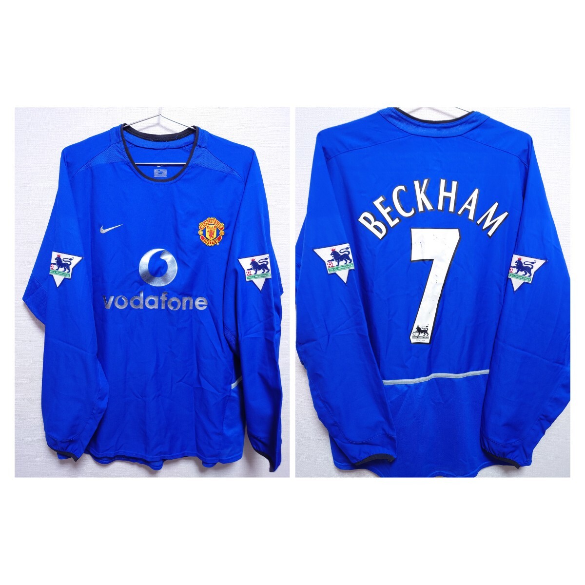 96-97 マンチェスターユナイテッド　ベッカム　長袖　ユニフォーム ベッカム 96-97 マンチェスター・ユナイテッド ユニフォーム 長袖