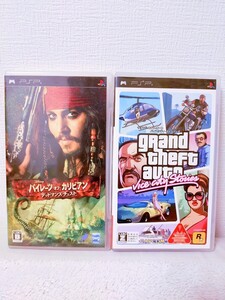 PSP グランドセフトオート・バイスシティストーリーズ パイレーツ・オブ・カリビアン デッドマンズ・チェスト 動作確認済 説明書欠