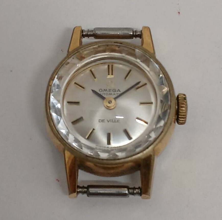 OMEGA 時計手巻きデビル　ゴールド　17石ドームガラス　ラウンド　レディース OMEGA オメガ デビル ラウンド 手巻き レディース腕時計