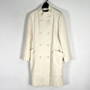 【ARTICLE COM】万兵 アンゴラ混 アイボリー系 ロングコート ジャケット アウター ブルゾン 女性用 レディース 13AR【c012】