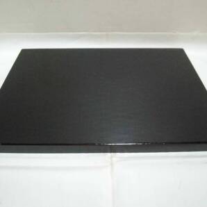 花台 木製 黒塗 29.8×22 敷板 飾り台 茶道具 茶器 華道 漆器 工芸品 レトロ