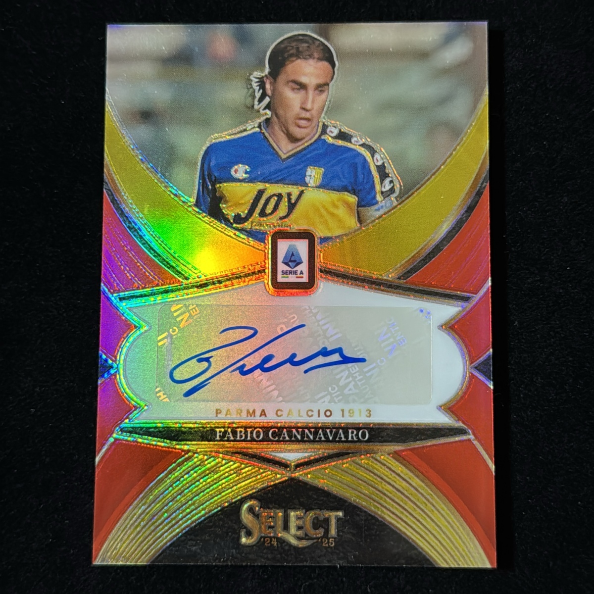 〈サッカー〉ファビオ・カンナヴァーロ　直筆サイン入りチームフラッグ サッカー〉ファビオ・カンナヴァーロ 直筆サイン入りチームフラッグ