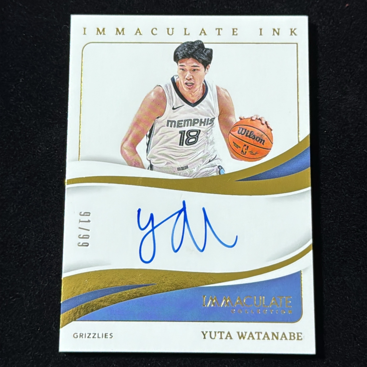 Panini NBA メンフィス・グリズリーズ 渡邊雄太 直筆サインカード Panini NBA メンフィス・グリズリーズ 渡邊雄太 直筆サインカード