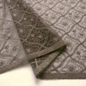 ★パワーネット♪刺繍レース(こげ茶)♪92×30★【NE0615-B】