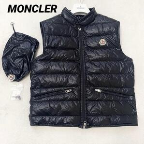 【美品正規品】MONCLER モンクレール GUI VEST ダウンベスト ブラック 黒 2サイズ 軽量 インナーにも QR確認済 袋付