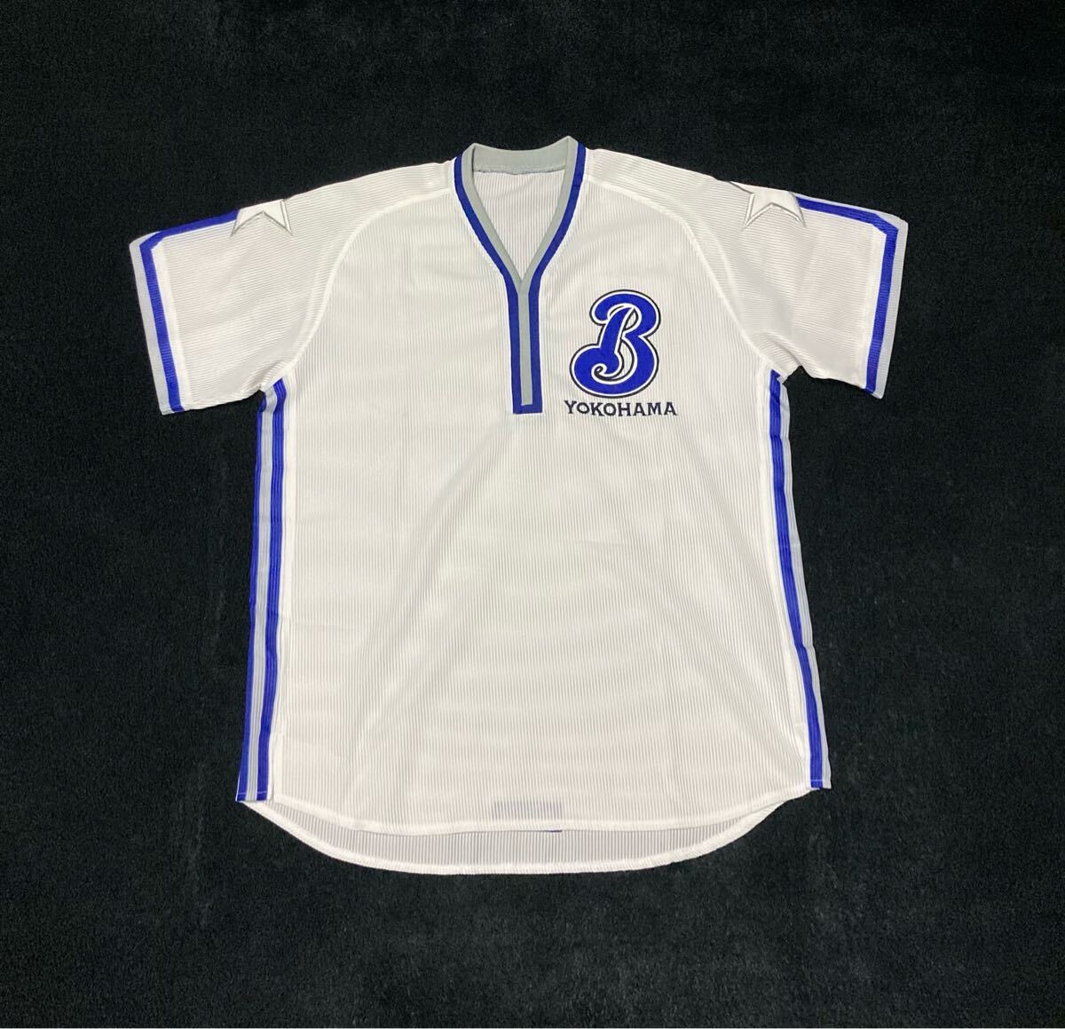 【美品】横浜ベイスターズ マーク•クルーン サマーユニフォーム FREEサイズ 美品】横浜ベイスターズ マーク•クルーン サマーユニフォーム FREE