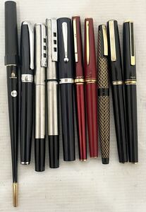 万年筆 10本 まとめ PILOT プラチナ 等 ペン先 14K 585 等 筆記未確認