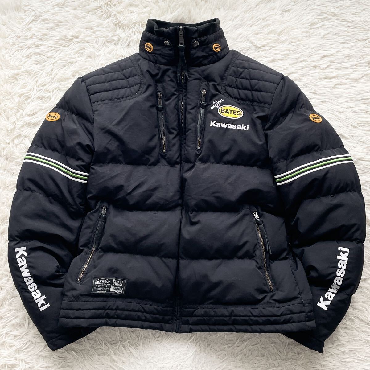 【美品】 クシタニ　Kawasaki バイクジャケット ブラック　Lサイズ Yahoo!オークション -「カワサキkawasaki」(ナイロン) (男性用