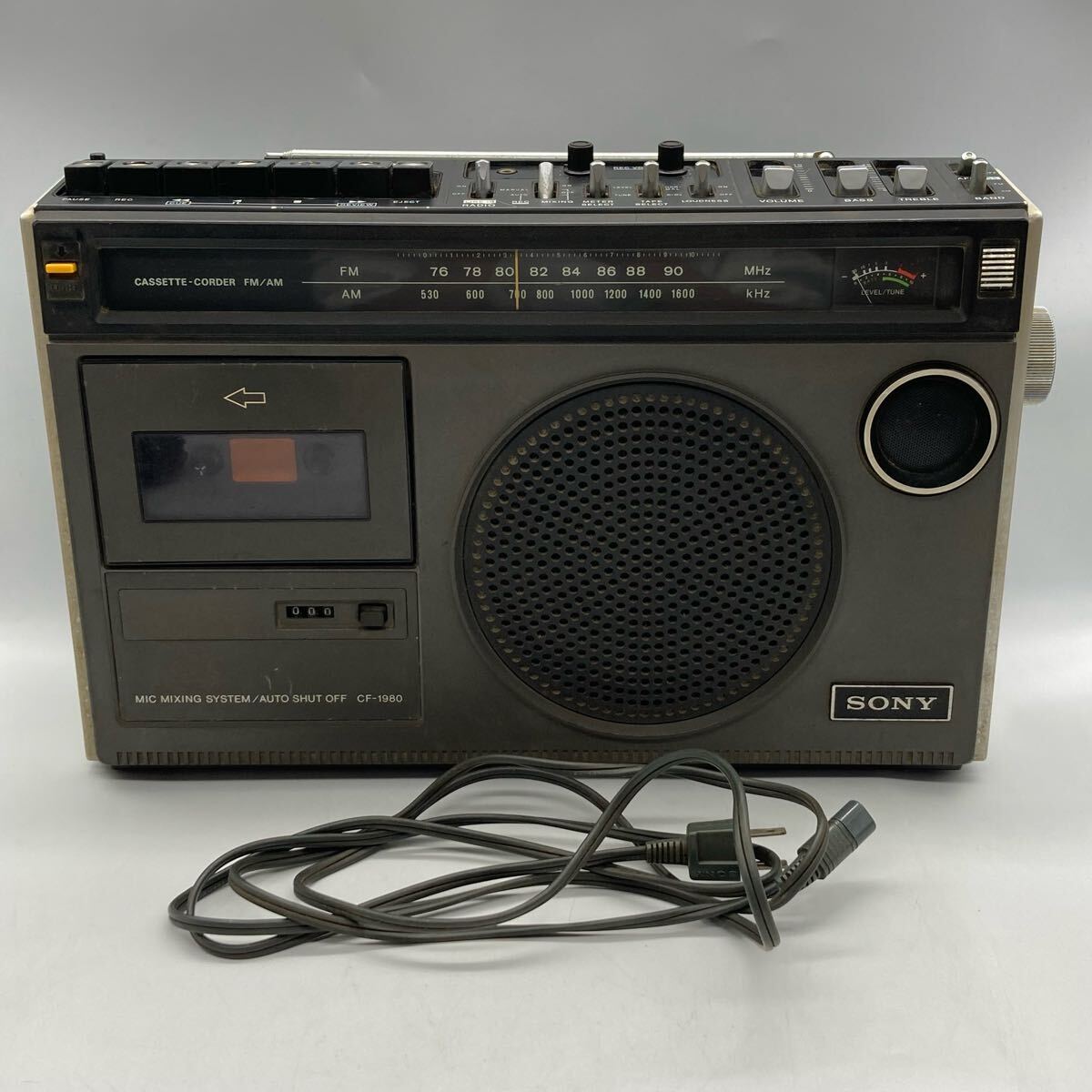 ソニー SONY カセットコーダー ラジカセ CF-1980V 3バンド　レトロ ソニー SONY カセットコーダー ラジカセ CF-1980V 3バンド