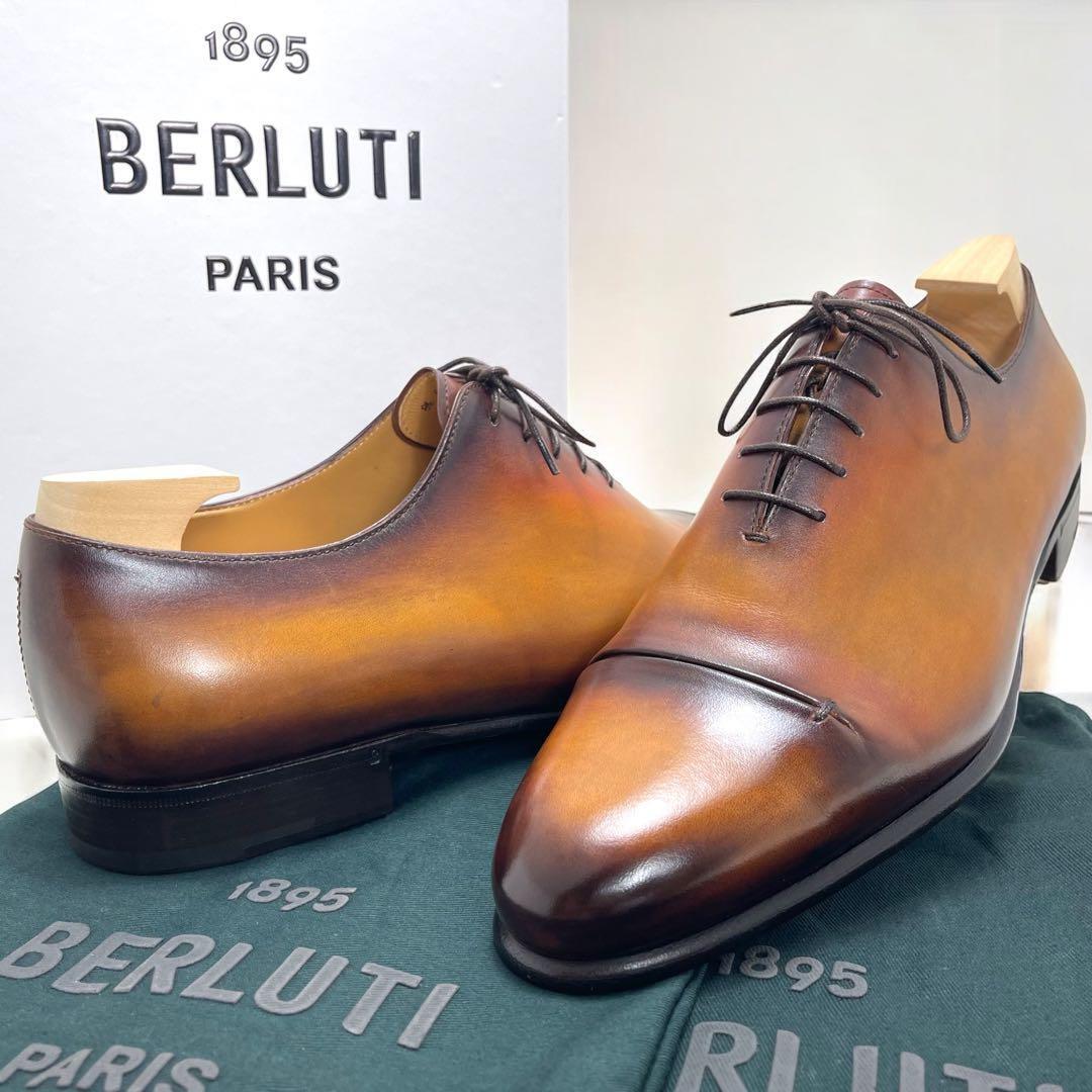 超美品　本物　Berluti　ベルルッティ　8 1/2 Berluti ベルルッティ 美品 不朽の名作 スクリット カリグラフィ