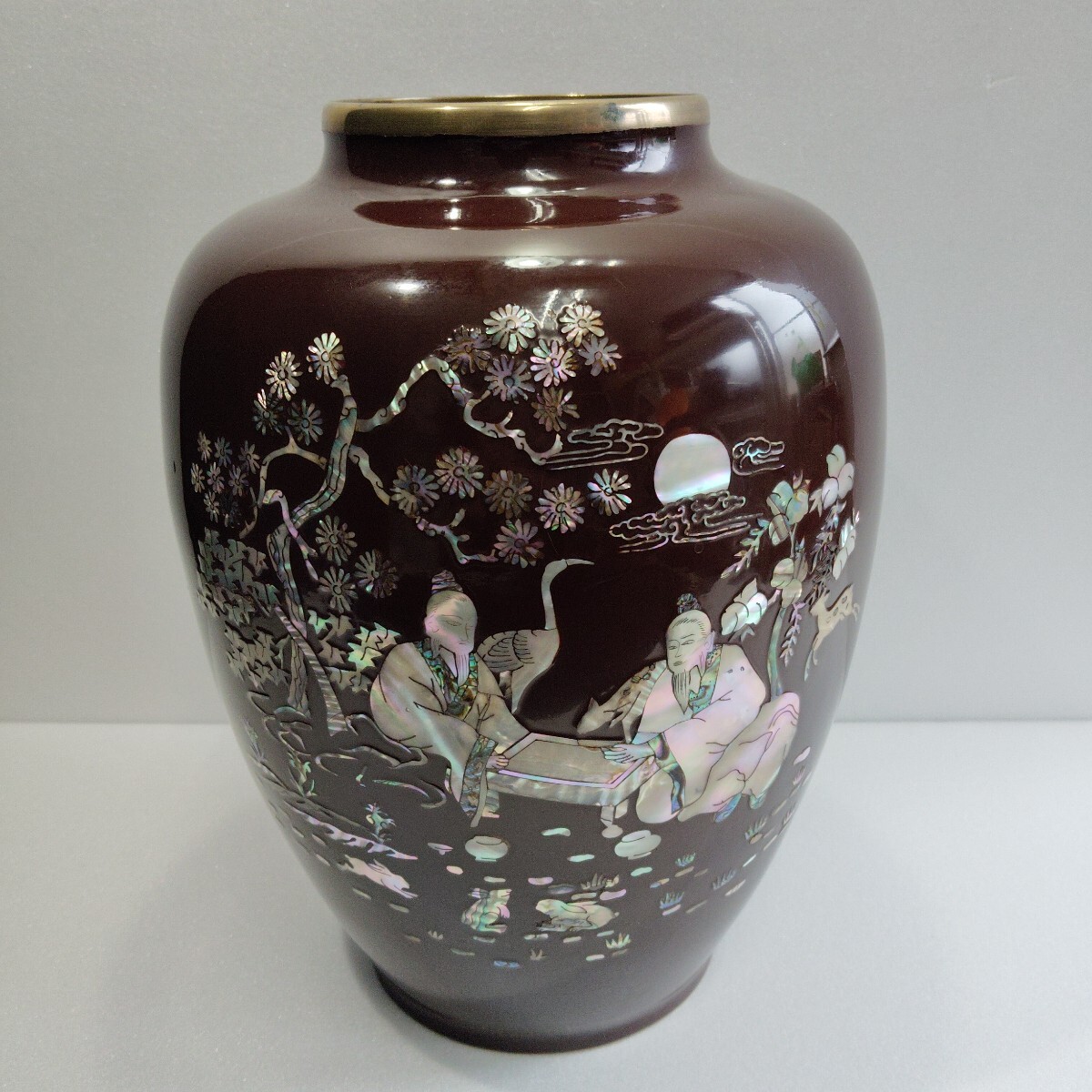 螺鈿 螺鈿細工 花瓶 壺 フラワーベース インテリア 床間 中国 Yahoo!オークション -「螺鈿」(花瓶) (インテリア小物)の落札相場