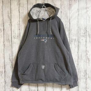 Reebok リーボック NFL ペイトリオッツ プルオーバーパーカー グレー L HTK501 YR