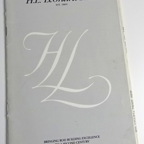 ☆ H.L.Leonard Rod Co. 1984 Catalog ☆アメリカバンブーロッドの老舗にして代表、レナード社の最後のオーナーLarry Foster期のカタログ☆