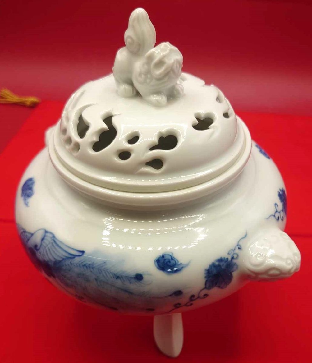 1212  鍋島焼　染付松竹梅　獅子香炉　未使用 2025年最新】Yahoo!オークション -鍋島焼 香炉の中古品・新品