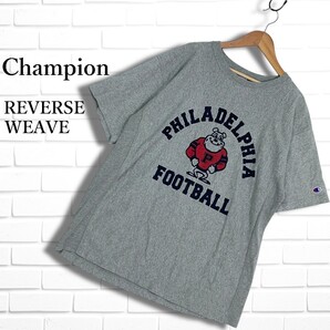 良品 Champion REVERSE WEAVE チャンピオン リバースウィーブ フィラデルフィア カレッジ プリント 半袖 Tシャツ カットソー 6025J◎