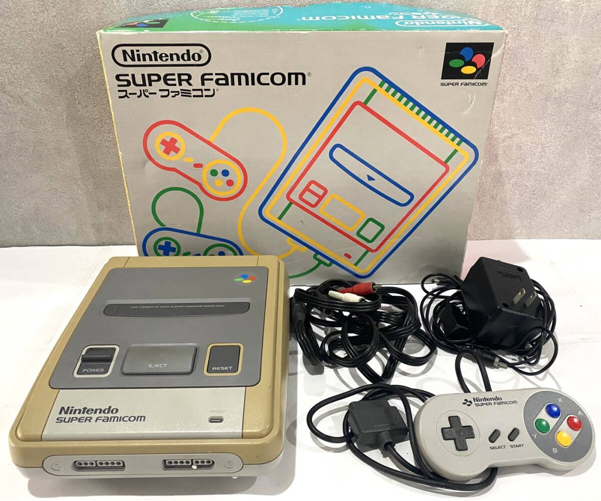 【美品】スーパーファミコン 本体 箱付き　説明書 Yahoo!オークション -「スーパーファミコン 本体 箱」の落札相場