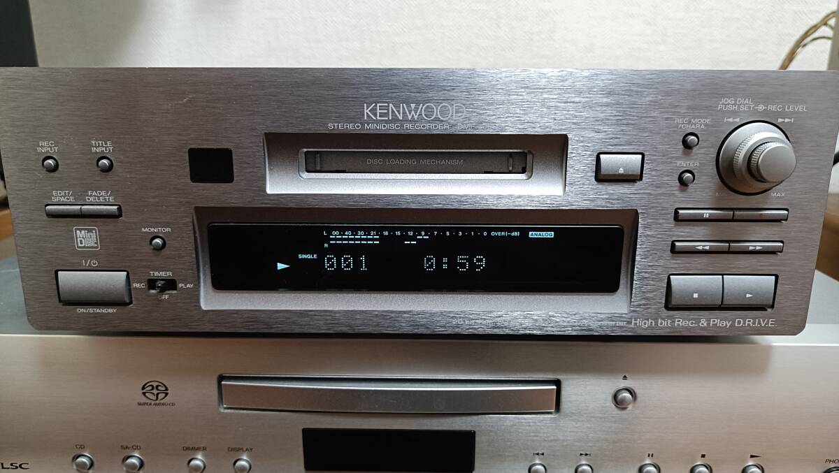 KENWOOD　2009年製　CD・MD・デッキ ホワイト　リモコン付き 2025年最新】Yahoo!オークション -kenwood mdデッキの中古品