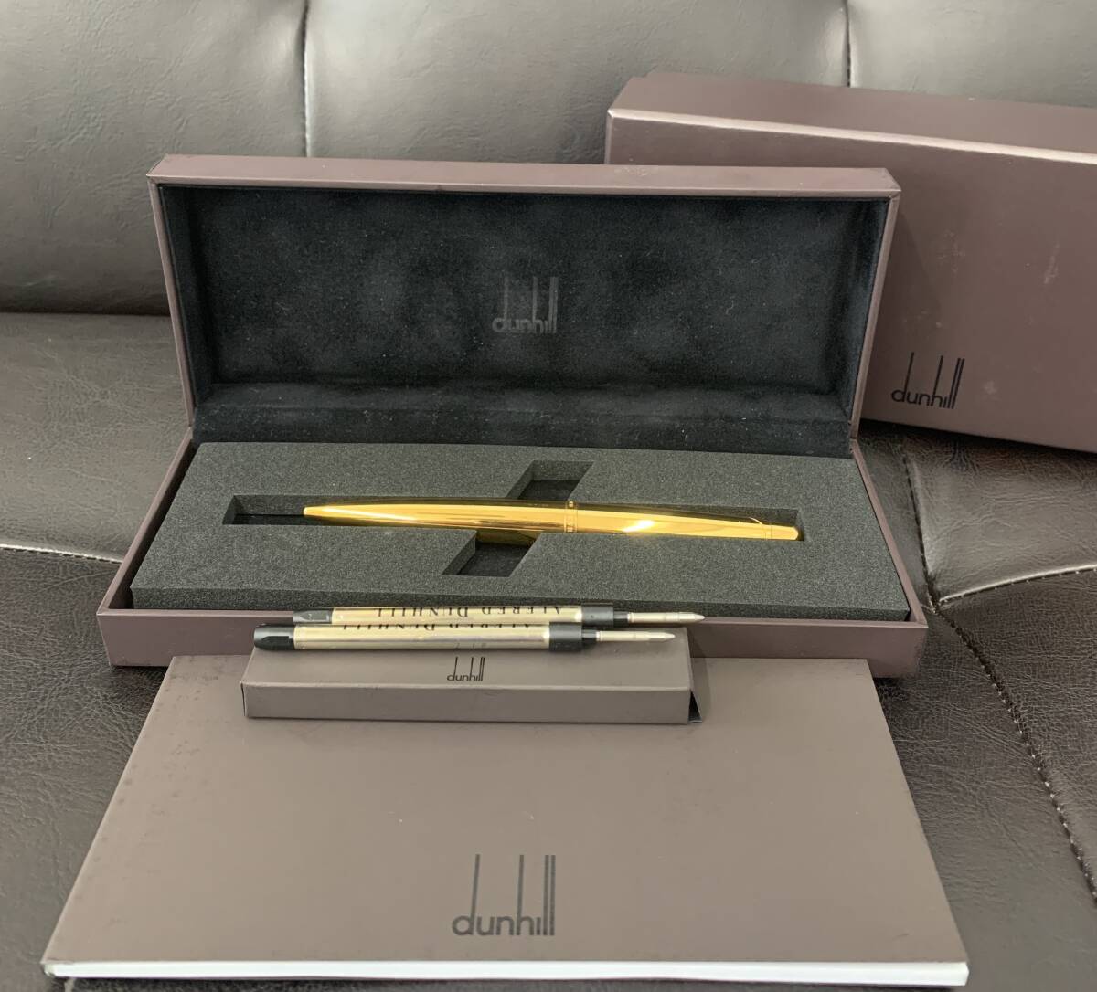 dunhill ダンヒル シルバー ボールペン　替芯付き メンズ ミディアム ボールペン リフィル | dunhill(ダンヒル