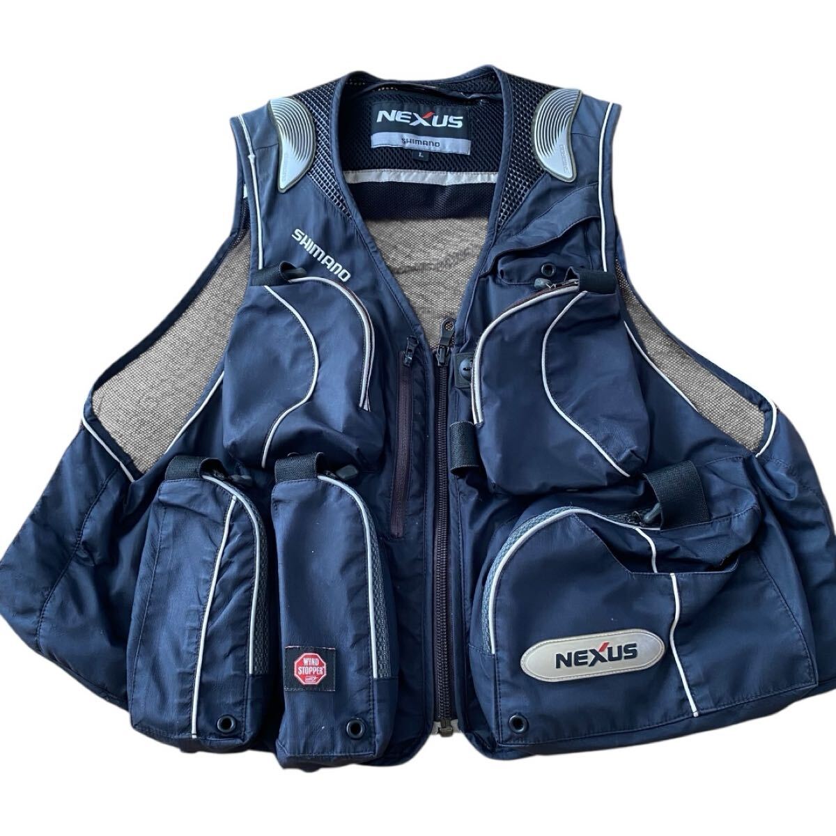シマノ　NEXUS 　ゴアウインドウストッパー　鮎ベスト Lサイズ 美品 シマノ ネクサス ゴアウインドウストッパー シェル 鮎ベスト LL