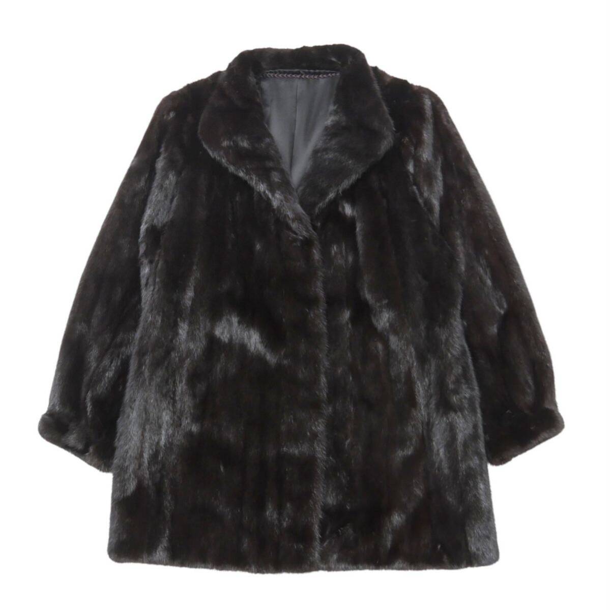 美品✨ムーンバット MINK ミンク リアルファーコート 毛質艶◎ 黒 11号 楽天市場】毛並み極美品▽MOONBAT ムーンバット MINK ミンク 本