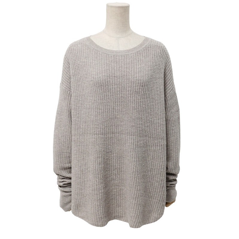 アパルトモン カシミヤ混サーマルニット ネイビー　定価31,900円 美品 アパルトモン ドゥーズィエムクラス カシミヤ混 サーマル