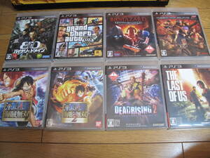PS3 ソフト まとめ売り ワンピース バイオハザード GTA5 デッドオアアライブ5 ラストオブアス 6本セット