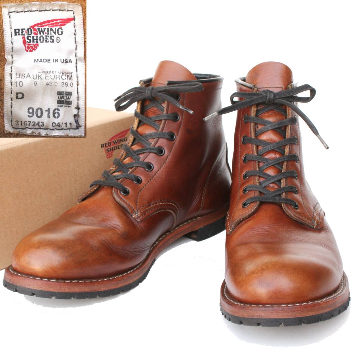 ☆美品廃盤品☆REDWING9016ベックマンビブラムオールソール済25.5cm 靴修理専門店「RESH.新潟店」( 新潟伊勢丹4階リペア工房):REDWING9016