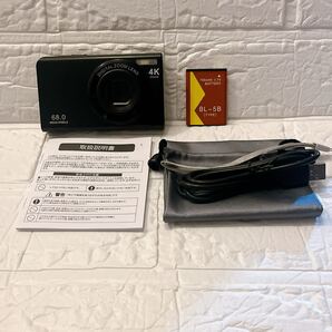 デジカメ 4K動画 6800万画素 オートフォーカス 笑顔検出カメラ YouTubeカメラ 初心者向け ウェブカメラ