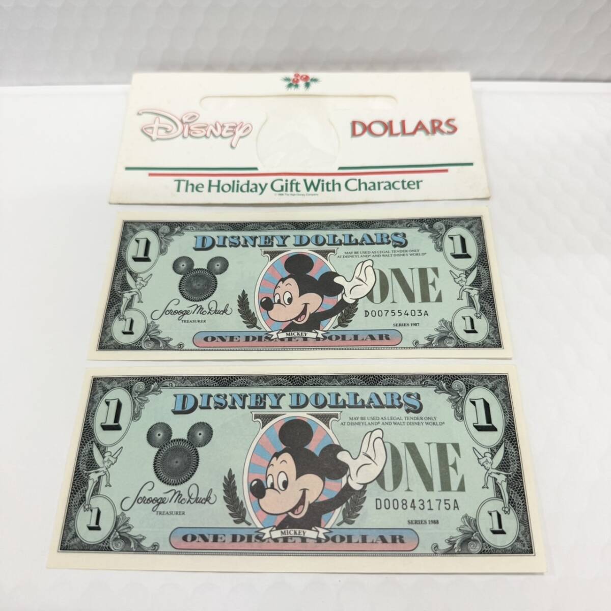 Yahoo!オークション - ディズニーダラー 1ドル札（1991年版） $1