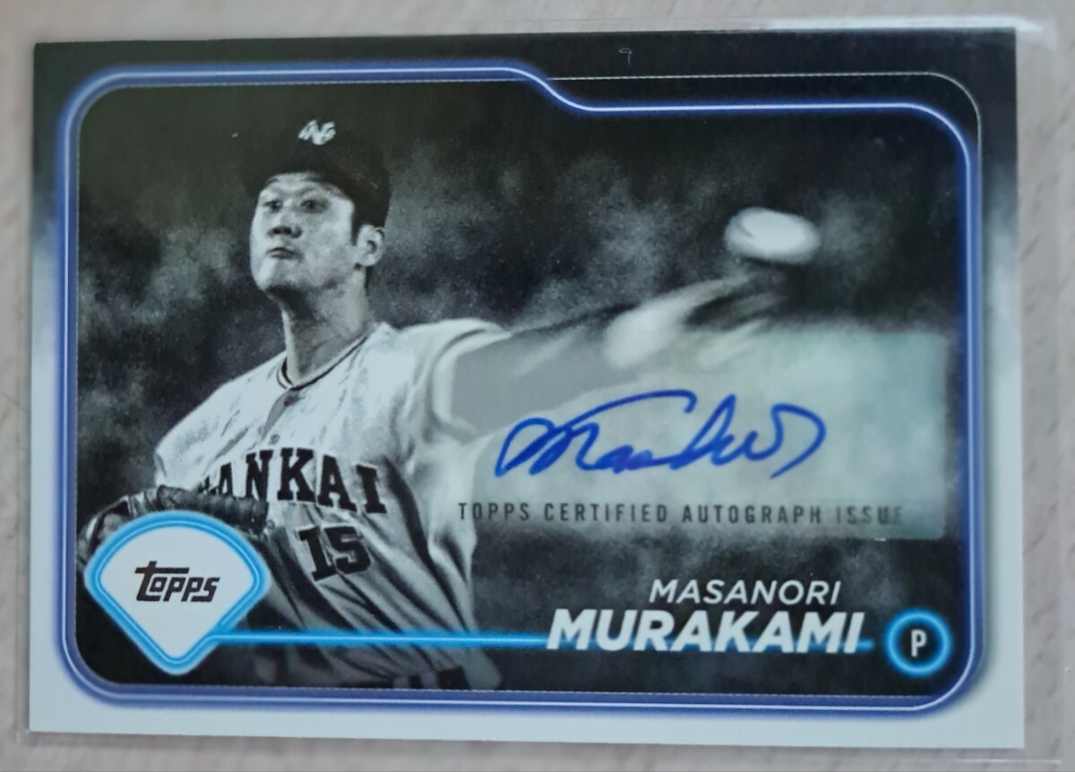 日本人初のメジャーリーガー　村上雅則　サイン色紙 日本人初のメジャーリーガー 村上雅則 サイン色紙 2023 Topps