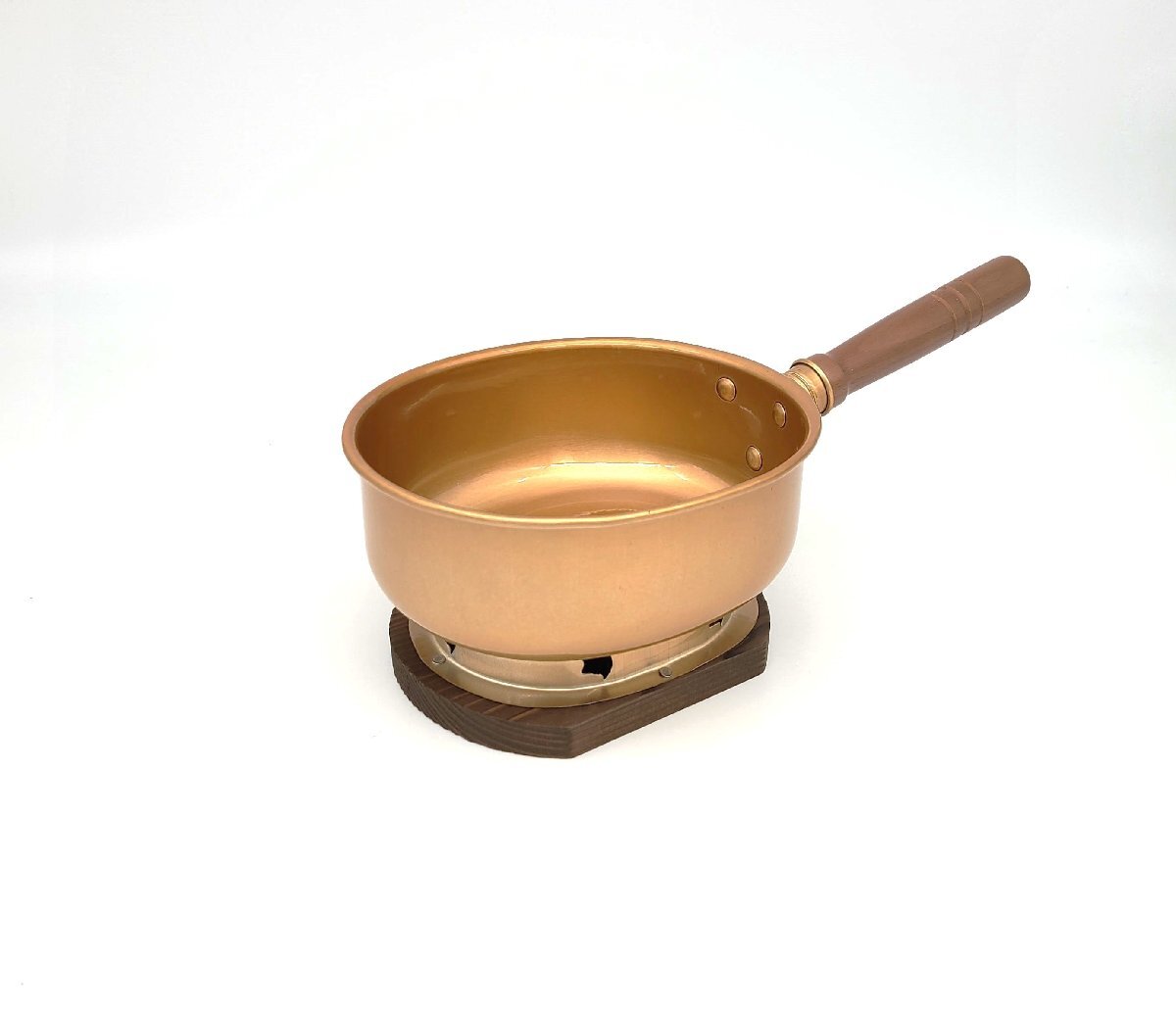 【お値下げ！】【中古品】台付十能セット　茶道具 茶器/茶道具 水屋道具】 台付十能セット（台十能セット） 丸型