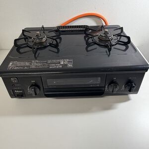【美品 2023年製】Paloma パロマ ガステーブル IC-S37K-2L LPガス用 グリル未使用 ガスコンロ