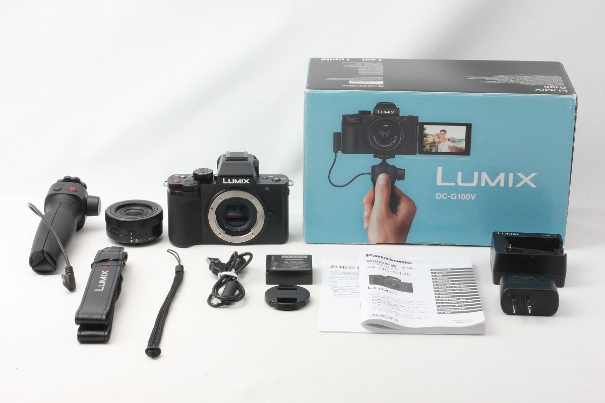 【美品】LUMIX DC-G100V-K 付属品あり パナソニック LUMIX DC-G100V 標準ズームレンズキット