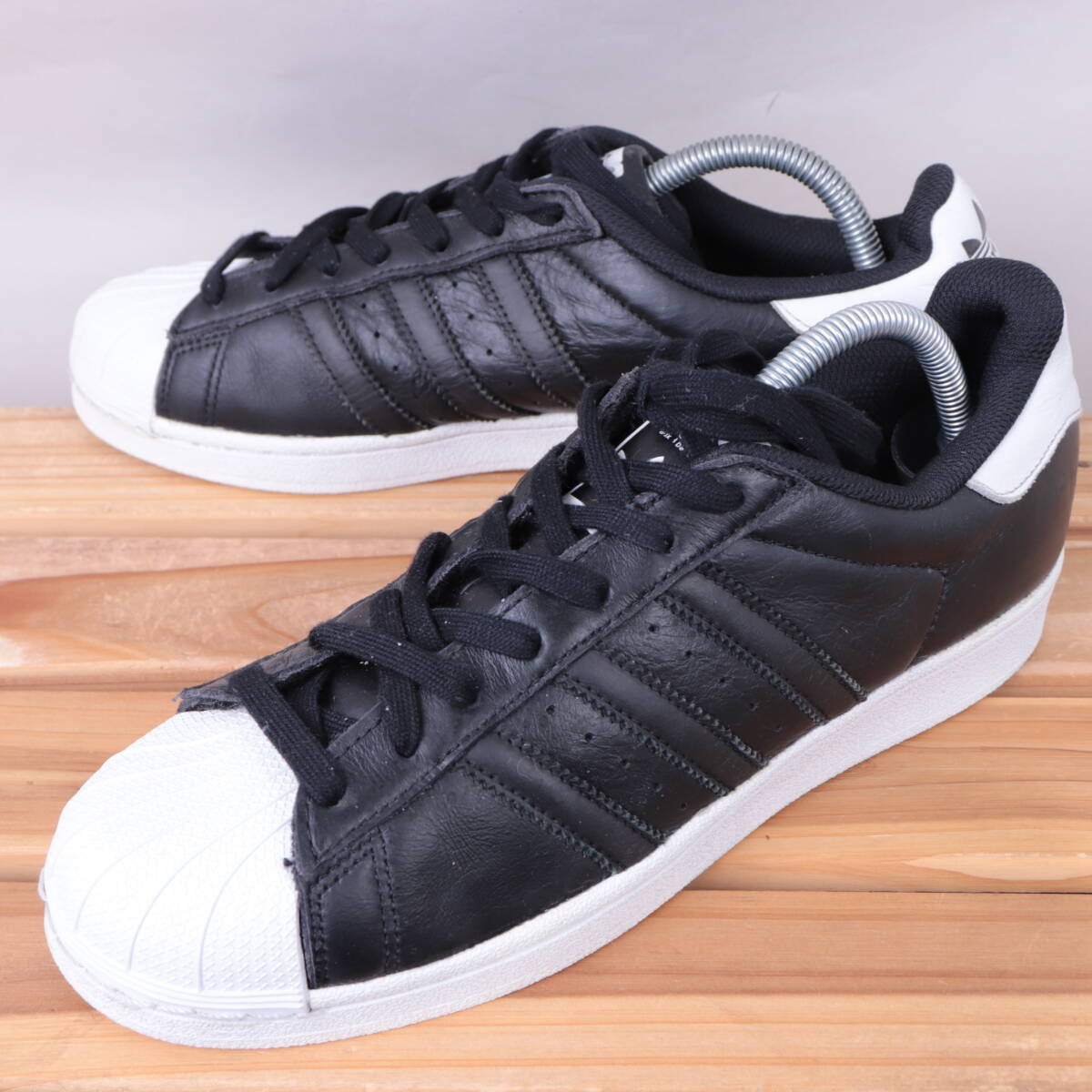 未使用 adidas SUPERSTAR 天然皮革 ブラック/ホワイト 27.5 2025年最新】Yahoo!オークション -adidas スーパースター 黒の