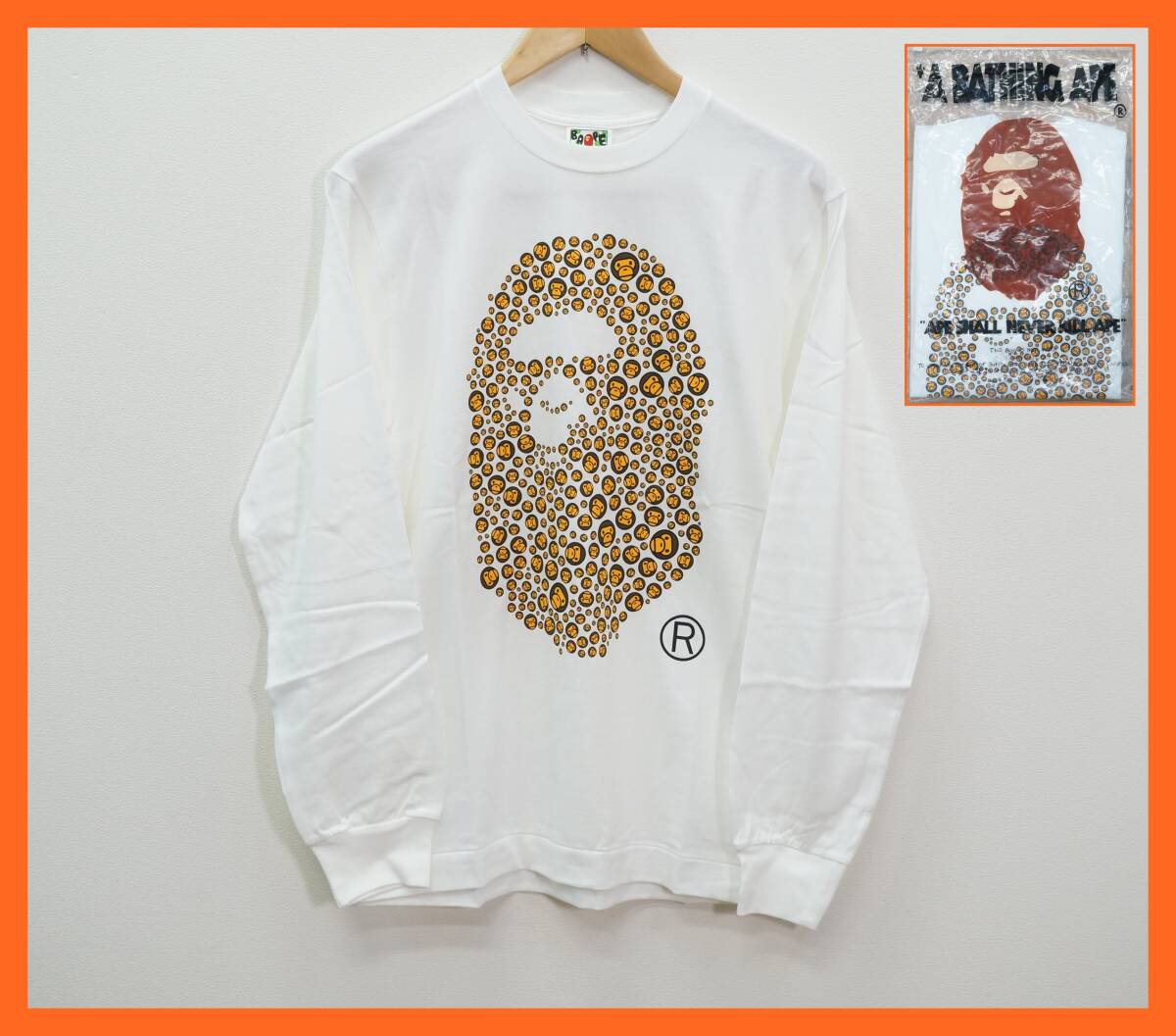 希少3XL 新品未使用 A BATHING APE ロングTEE 2025年最新】Yahoo!オークション -エイプ ロンtの中古品・新品