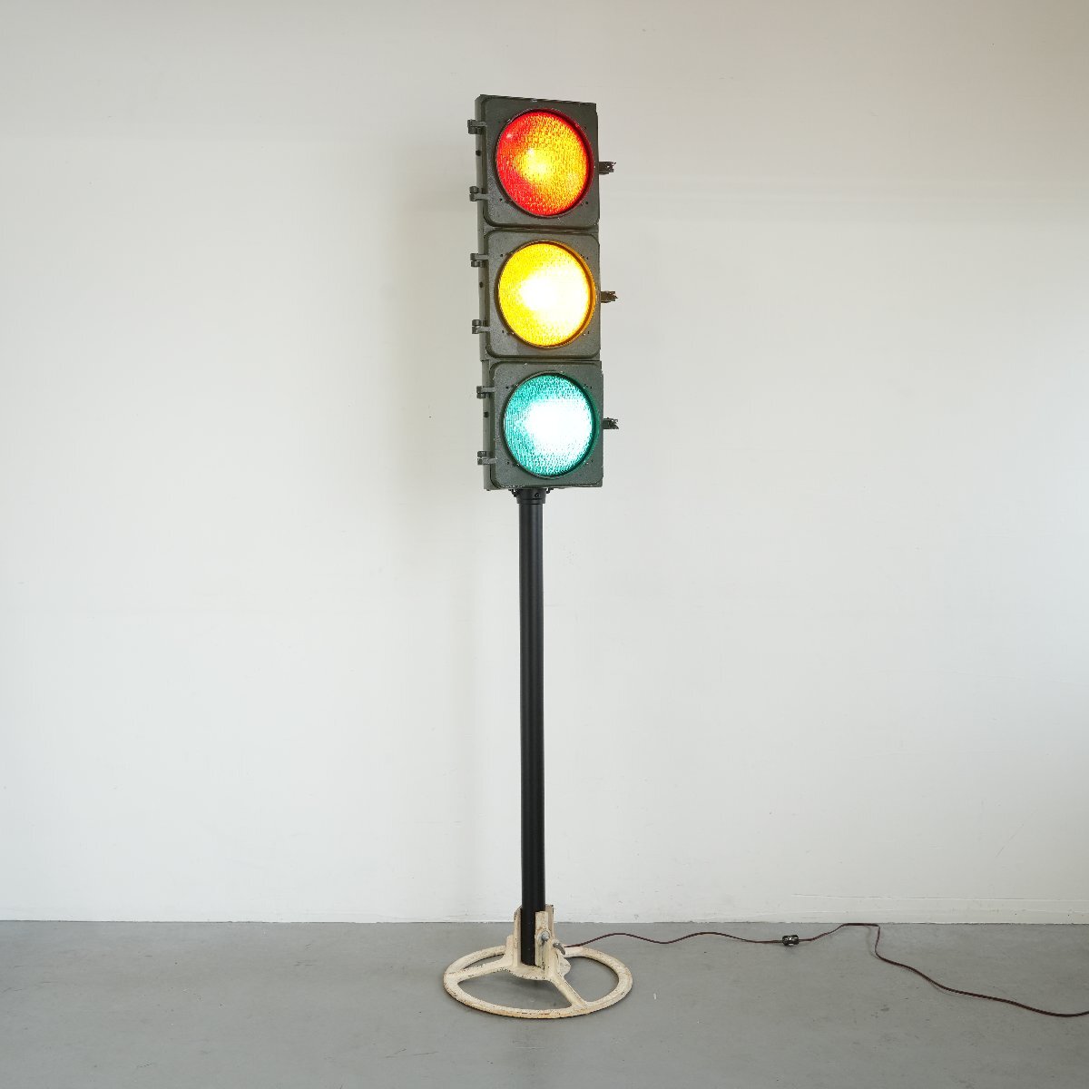 USA 信号機 アンティーク ディスプレイ アメリカ ヴィンテージ 信号機 トラフィックシグナル サイン