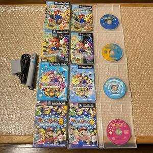 GC ゲームキューブ マリオパーティ4 + マリオパーティ5 + マリオパーティ6 + マリオパーティ7 + 専用マイク マリオパーティー 送料600