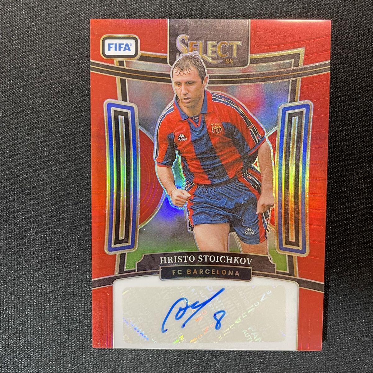 こ*ま様 フリストストイチコフ　1990年代　直筆サイン入りユニフォーム　色紙付 こ*ま様 フリストストイチコフ 1990年代 直筆サイン入り