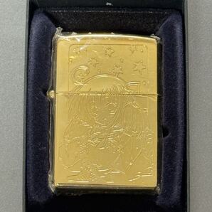 zippo 生徒会の一存 限定数 77個ゴールド アニメ 桜野 くりむ 2009年製 GOLD 金仕上げ シリアルナンバー NO.0028 ケース 保証書