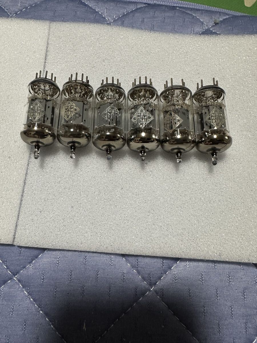 Fender 12AX7 中古真空管 6本セット Fender 12AX7 中古真空管 6本セット
