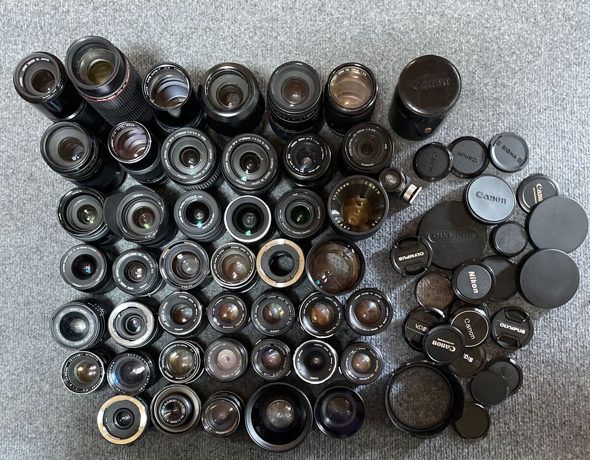 H2 Canon 55mm レンズ 動作未確認ジャンク　ケース付き Manga Shopping 日米IT