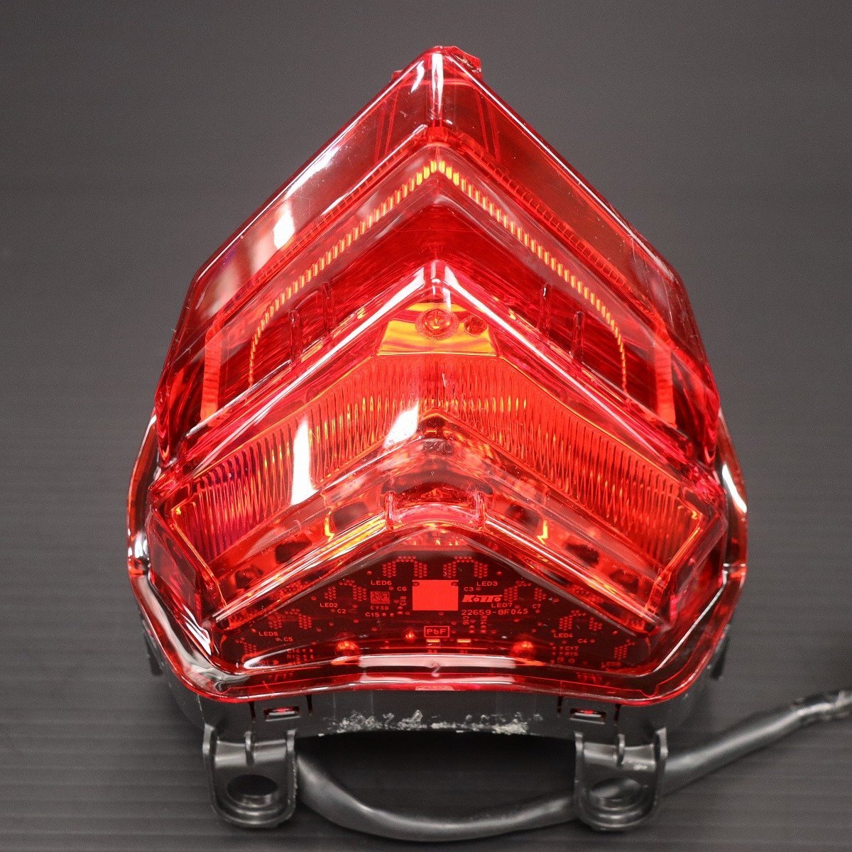 CBR250RR MC51用　純正カーボンウィンカー付 汎用 LED ウインカー 埋め込み スモーク 純正タイプ CBR250RR