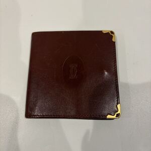 【1円〜】 カルティエ Cartier 財布 二つ折り財布 レザー K246