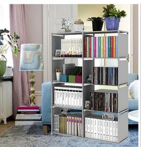 Книжная полка большой емкости организуя полка Проволока хранения стеллаж Тип сборки Одежда хранения коробка Интерьер хранения