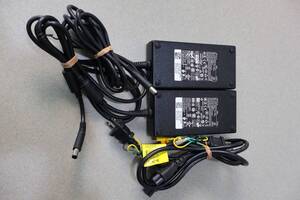 G7815 (+2) & 【2個セット】 DELL 純正 180W 19.5V 9.23A ACアダプター DA180PM111 /丸ピン7.4㎜コネクタ-