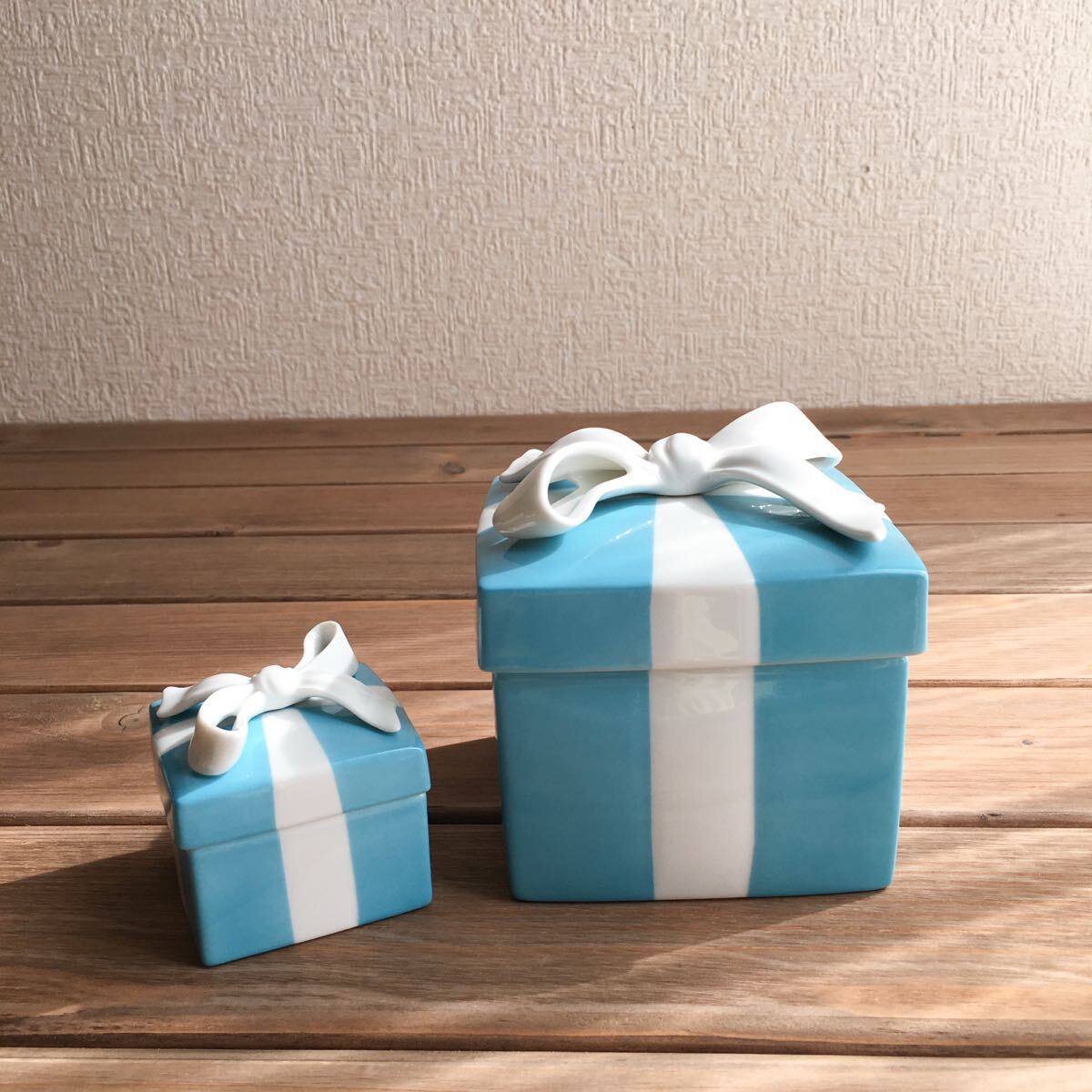★廃盤・希少　ティファニー　陶器小物入れ★ Tiffany&Co ティファニー ブルーボックス 陶器小物入れ