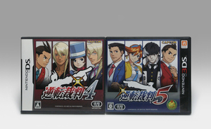 ● DS/ 3DS 2本セット DS 逆転裁判4, 3DS 逆転裁判5 動作OK GYAKUTEN SAIBAN 4,5 (JP) Capcom 2007/2013 Apollo Justice Phoenix Wright